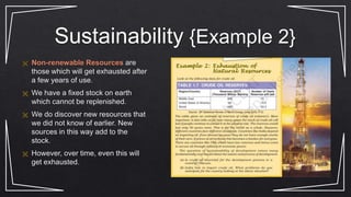 Sustainability {Example 2}
 