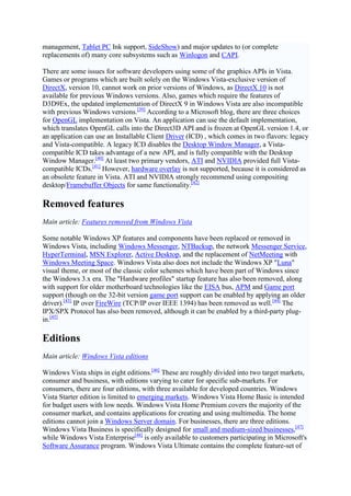 Development Main article: Development of Windows Vista The Windows ...