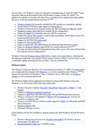 Development Main article: Development of Windows Vista The Windows ...