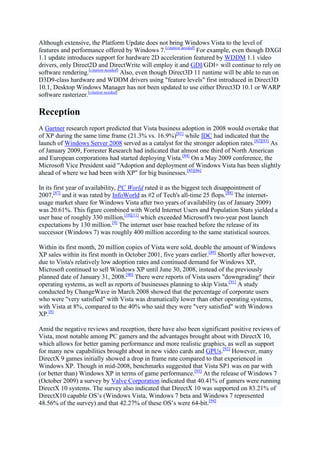 Development Main article: Development of Windows Vista The Windows ...