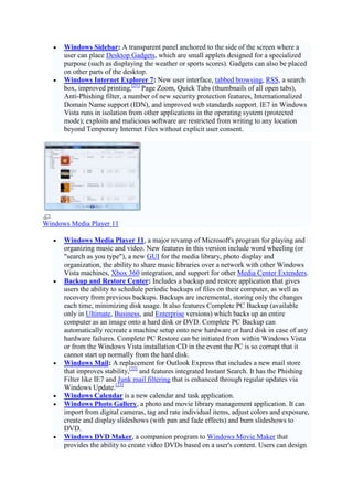 Development Main article: Development of Windows Vista The Windows ...