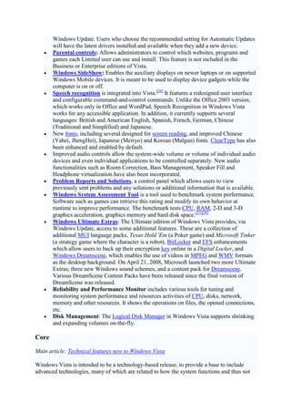 Development Main article: Development of Windows Vista The Windows ...