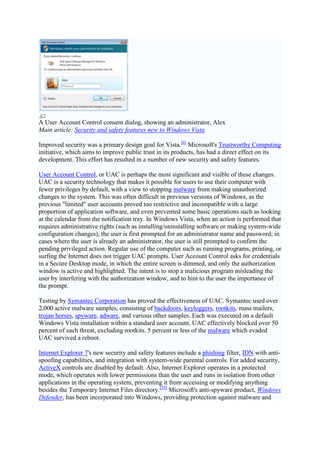 Development Main article: Development of Windows Vista The Windows ...