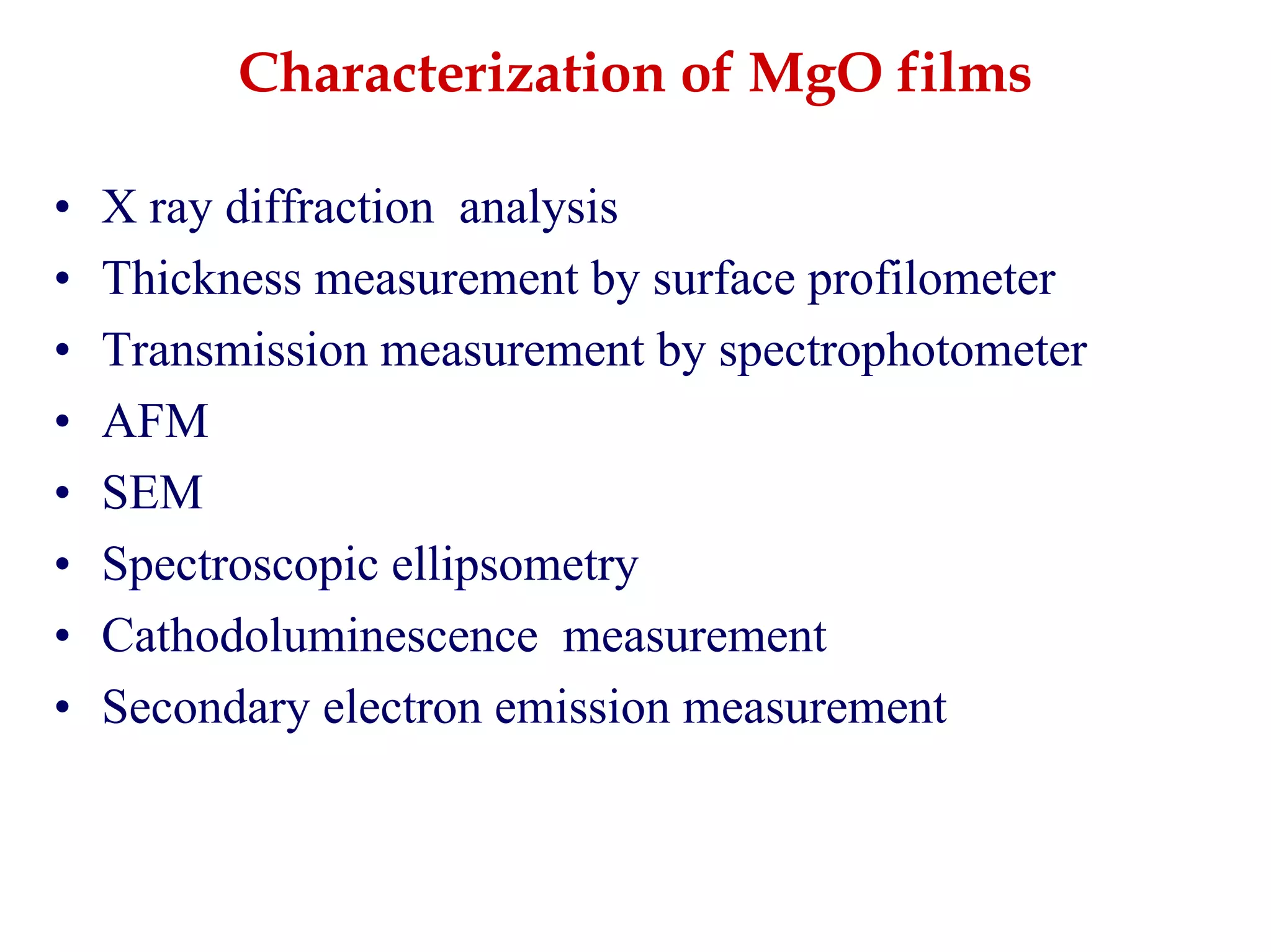 Development Of Emissive Layers For High Definition Plasma Displays