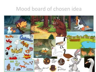 Mood board of chosen idea
 