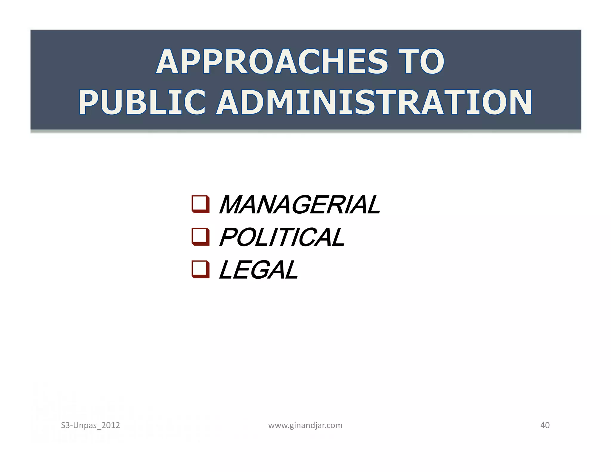  MANAGERIAL
                 POLITICAL
                 LEGAL




S3-Unpas_2012       www.ginandjar.com   40
 