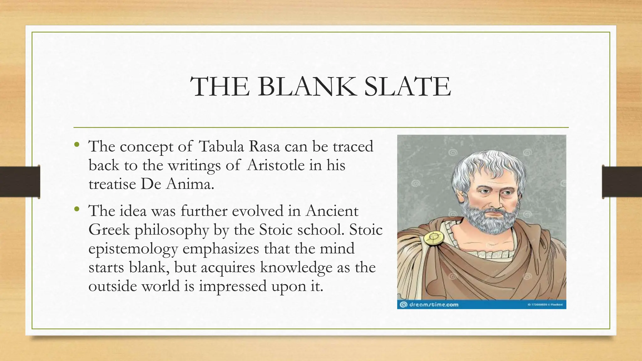 Tabula Rasa Mind DEVELOPMENTAL-PSYCHOLOGY | PPTX