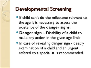 Developmental Sign Developmental and behavioral pediatrics | PPT