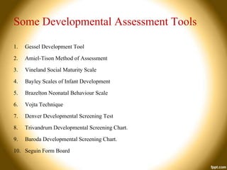 Developmental Assessment: Practice Tips For Primary Care Physicians – WHNL