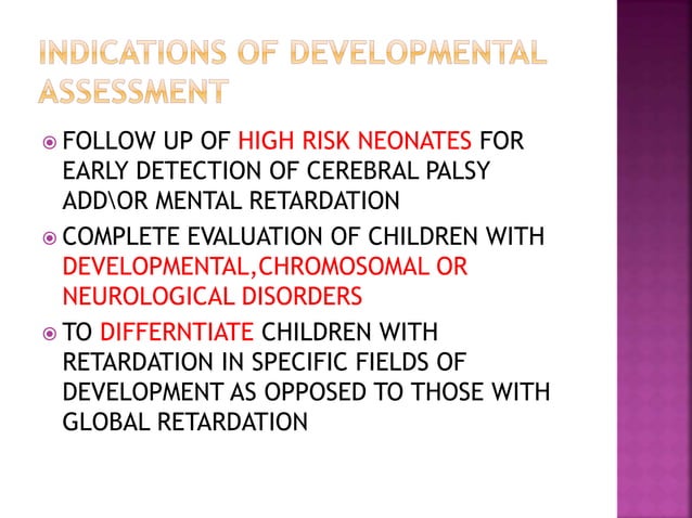 Developmental assessment and screening | PPTX