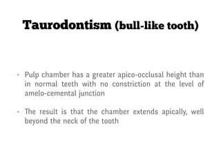 Bull Tooth Developmental disorders | PDF