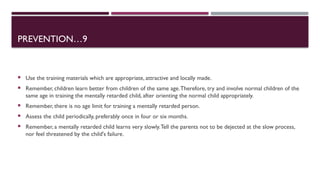 Retardado DEVELOPMENTAL DISORDERS.pptx the center of | PPTX