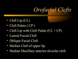 Developmental disorders of orofacial structures dental oral pathology | PPT