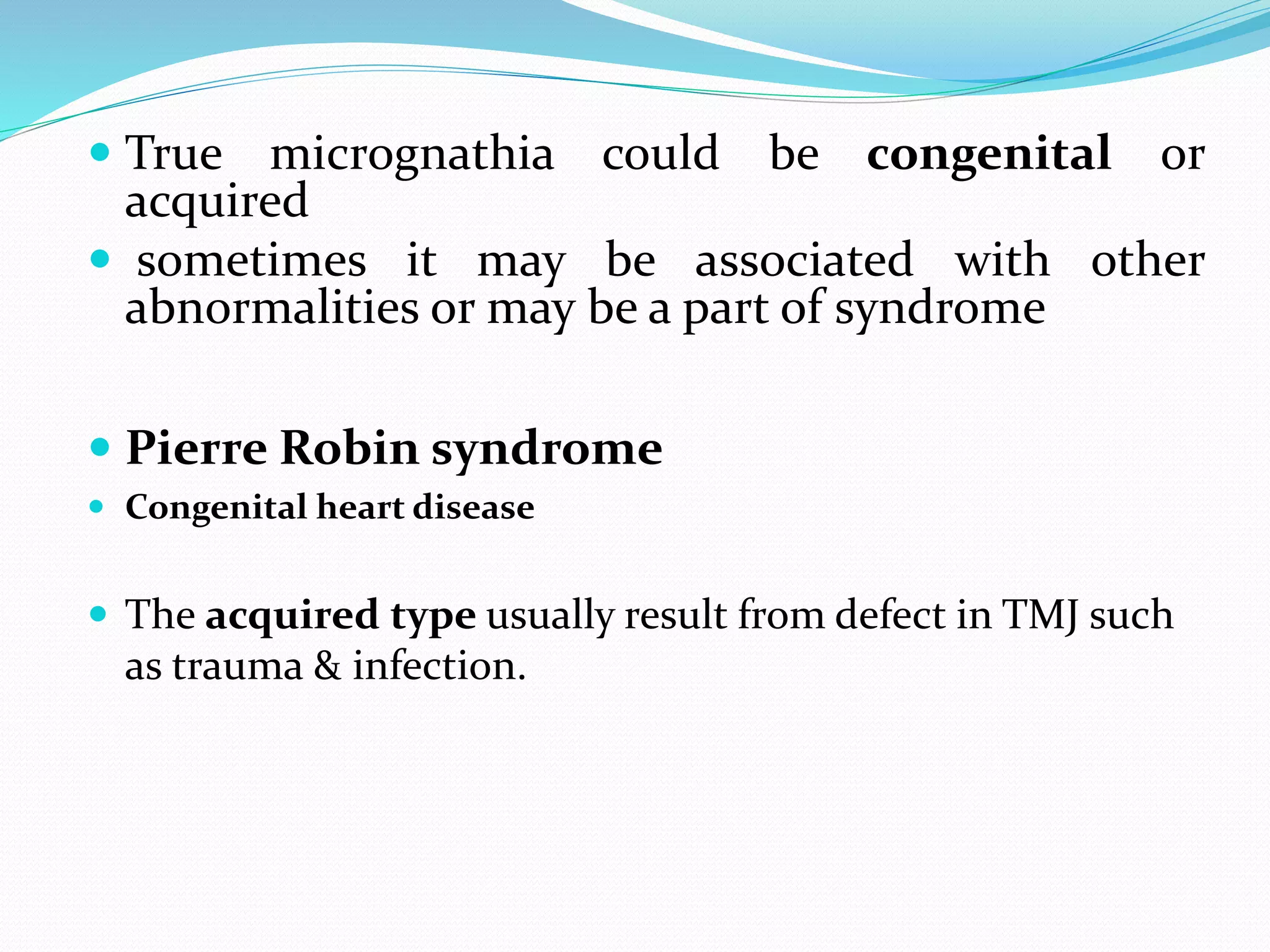 Developmental disturbances of the jaws | PPTX