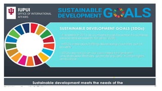 17 Global Developmental Goals lecture presentation for GSP