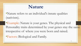 Examples Of Innate Personality LEARNER AS A DEVELOPING INDIVIDUAL | PPTX