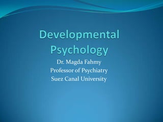 Dr. Magda Fahmy
Professor of Psychiatry
Suez Canal University
 