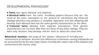 Comprehensive Developmental Psychology Notes PDF – Stages of Human ...