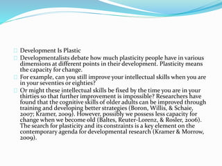 Developmental psychology nature | PPTX