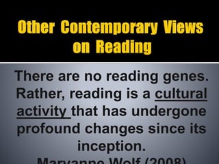 Traditional and Contemporary Views on Reading | PPTX