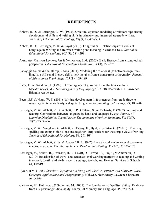 Developmental relations between reading and writing at the word,