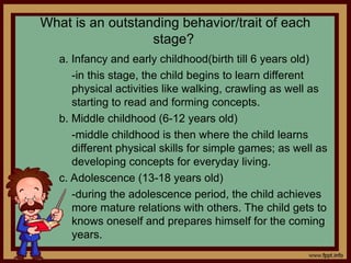 developmental stages personality development | PPT