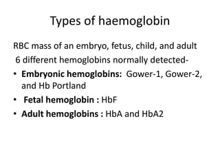 Type 2 Hb Development anatomy and physiology of haematopoiesis, hematological ...