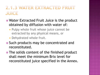 Diffusion Brix Development and challenges in the fruit beverage industries | PPTX