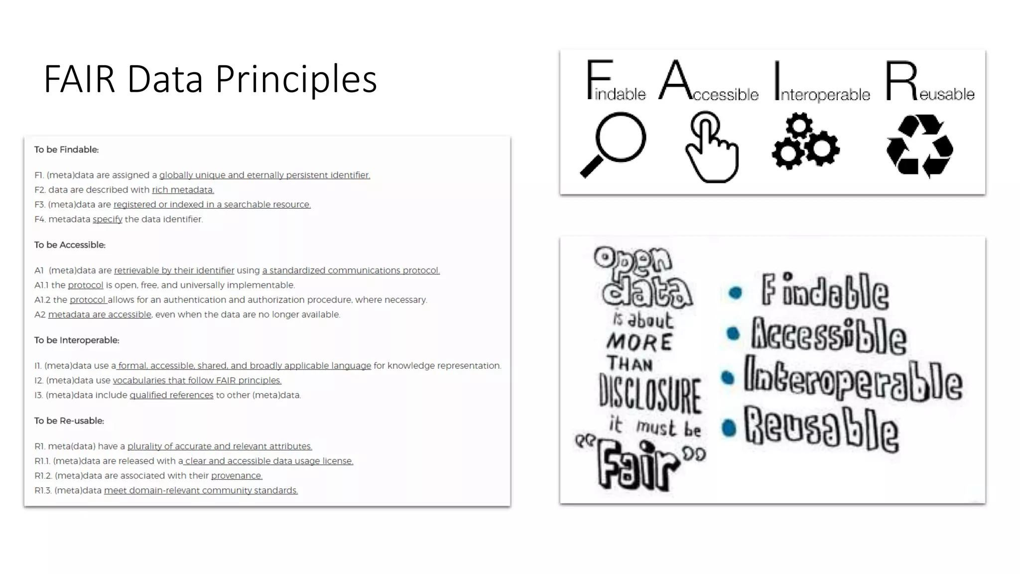 FAIR Data Principles
 