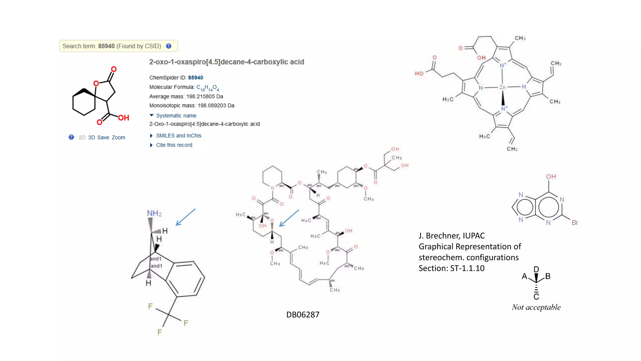 J. Brechner, IUPAC
Graphical Representation of
stereochem. configurations
Section: ST-1.1.10
DB06287
 