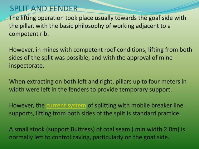 Development and depillaring with continuous miner | PPT