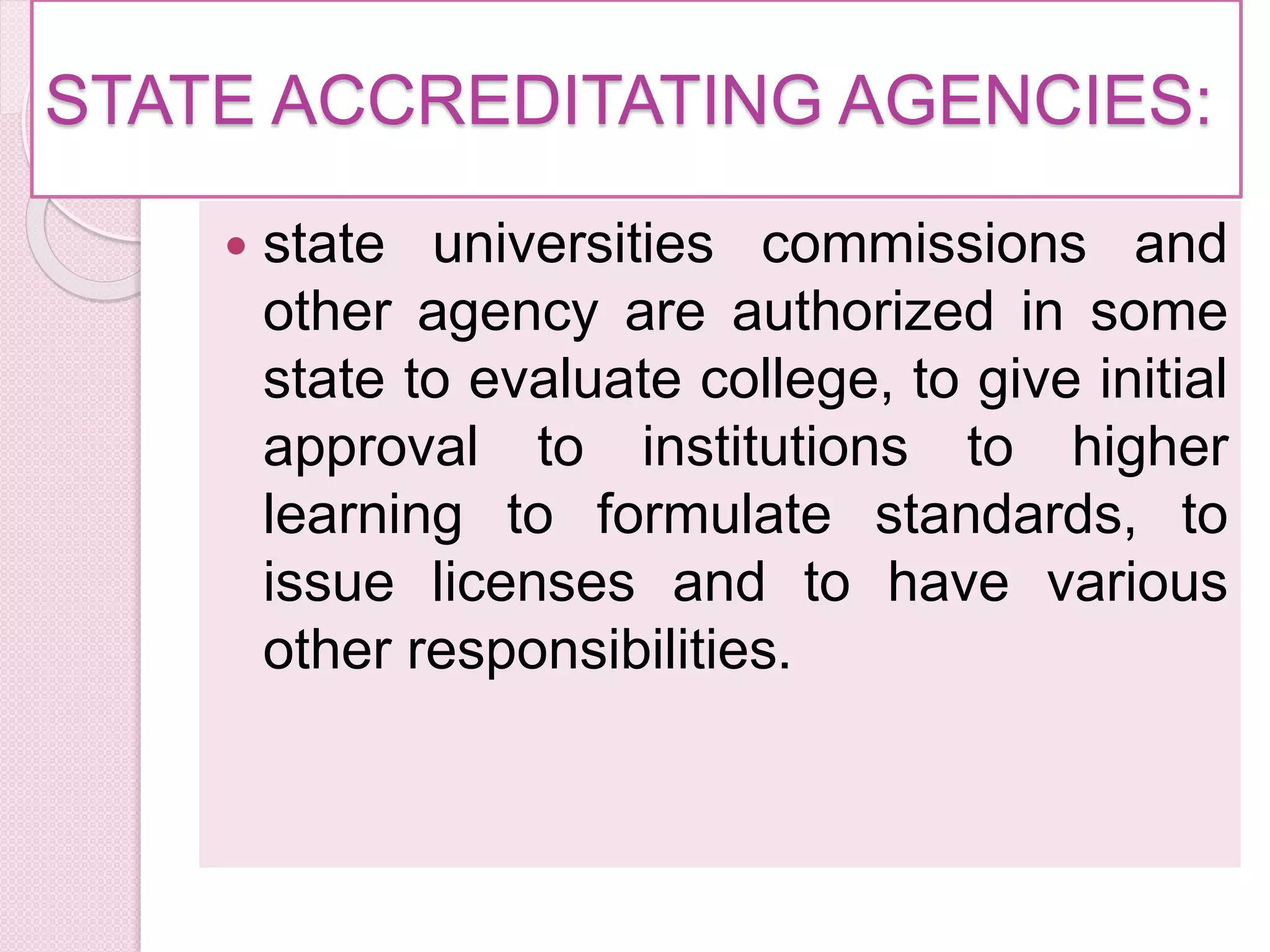 DEVELOPMENT AND MAINTENANCE OF STANDARDS ,ACCREDITATION (2).pptx