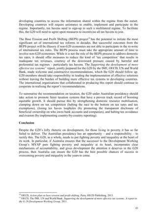 Development and the G20 | PDF