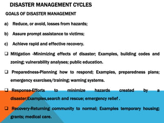 Development approaches to disaster management and risk management | PPTX