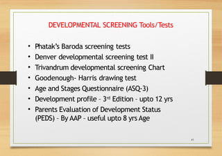 Development Assessment of infants and children .pptx