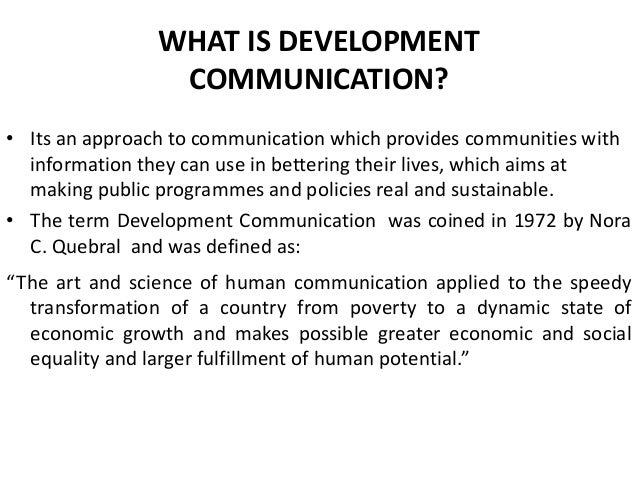 Development communication