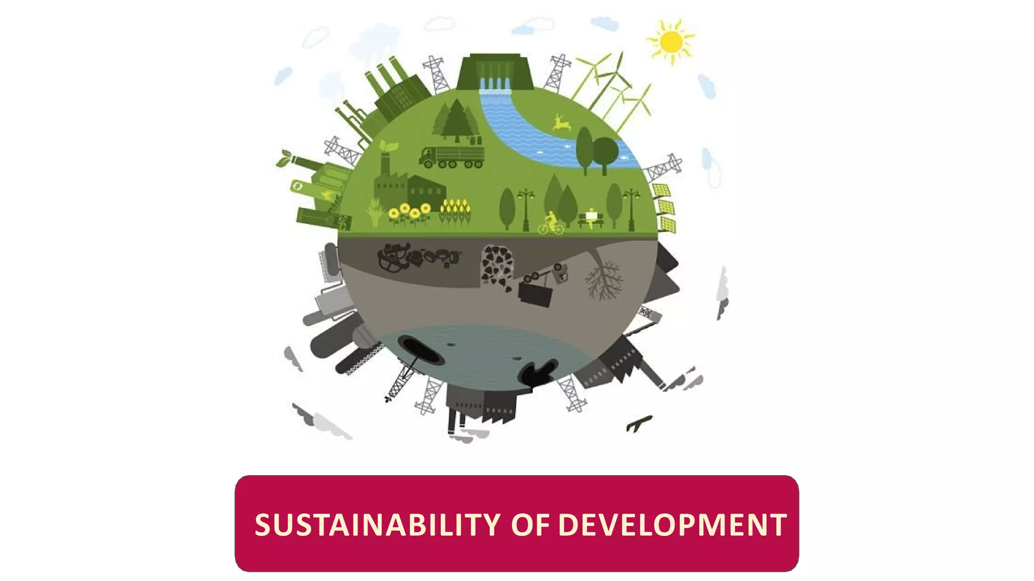 SUSTAINABILITY OF DEVELOPMENT
 