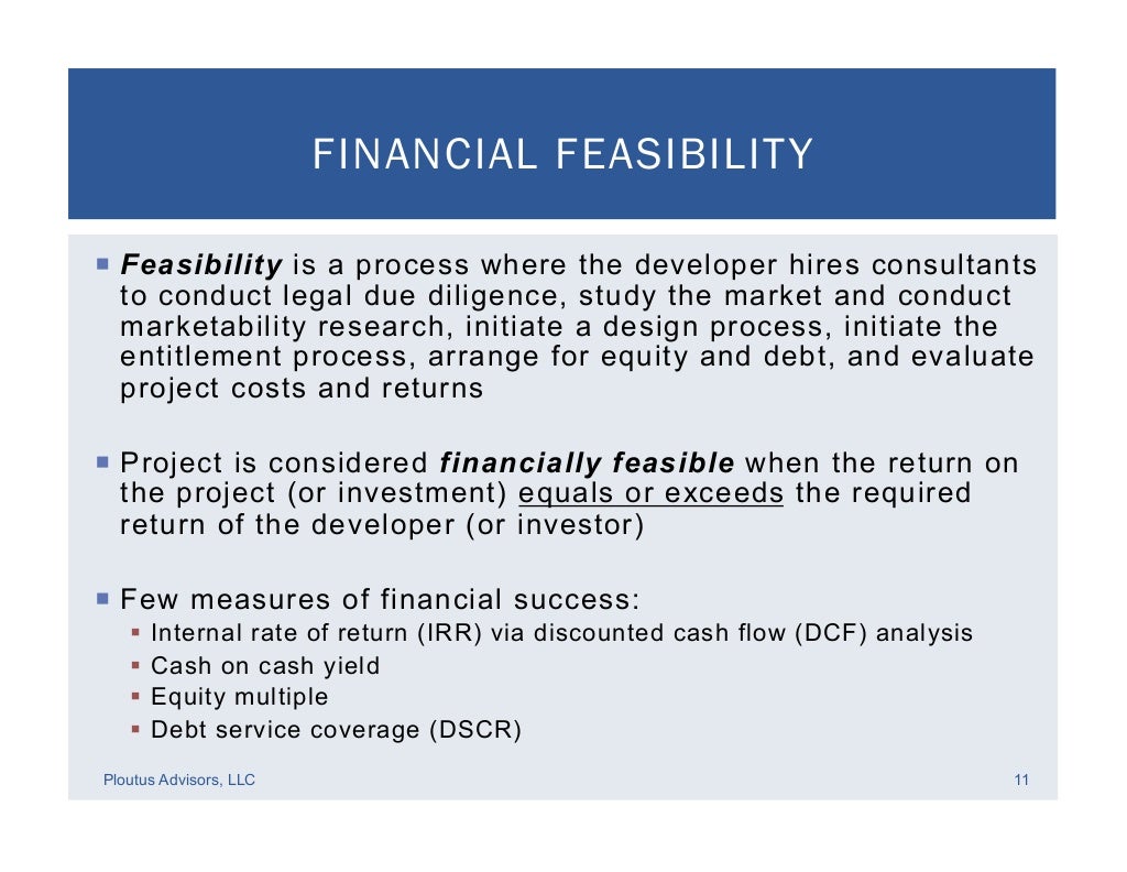 Real Estate Development Financial Feasibility