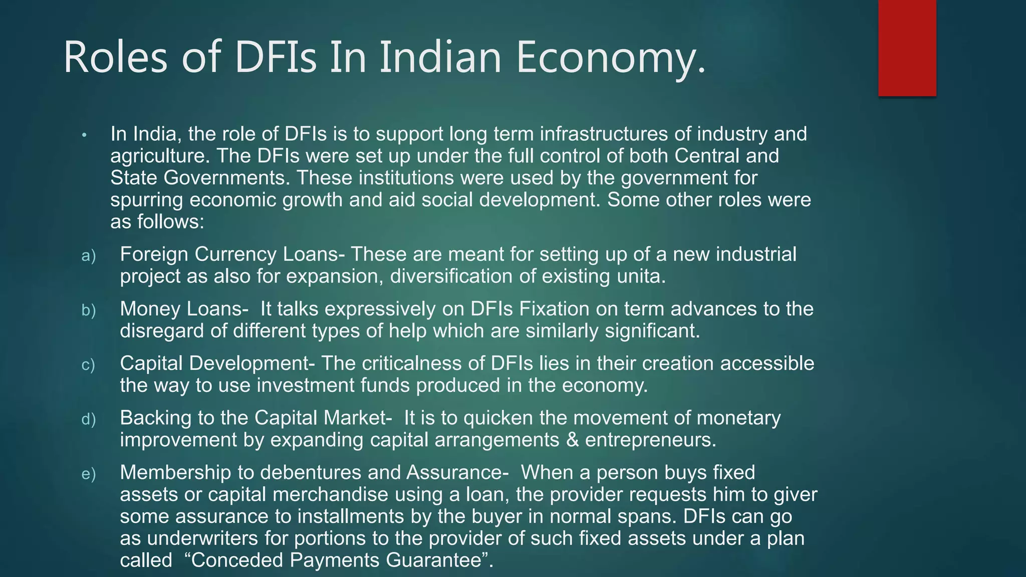 Development financial institutions | PPTX