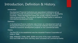 Development financial institutions | PPTX