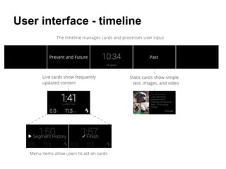 User interface - timeline
 