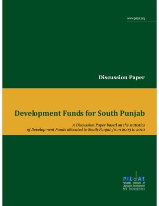 Development fundsforsouthpunjabdiscussionpaper241110