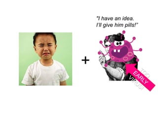 +
"I have an idea.
I’ll give him pills!”
 