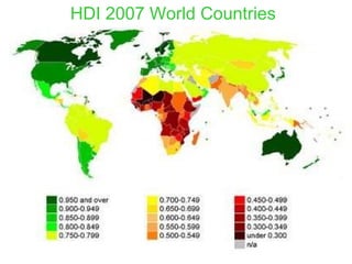 HDI 2007 World Countries     