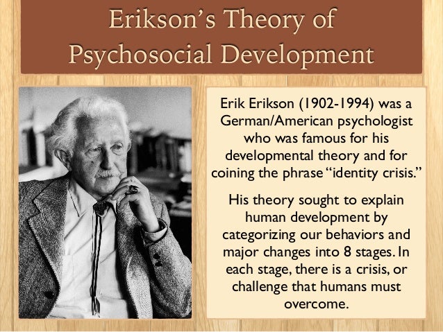 erik erikson’s theory of psychosocial development References & other links links check out these links for more information on erik erikson and his theory ofpsychosocial development (links are to local files. erik erikson’s theory of psychosocial development References & other links links check out these links for more information on erik erikson and his theory ofpsychosocial development (links are to local files.