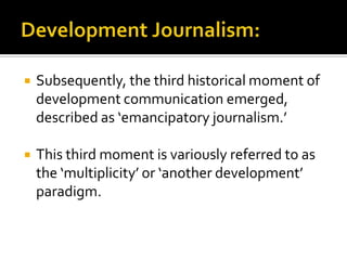 Development journalism 1