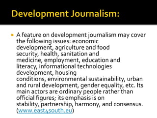 Development journalism 1