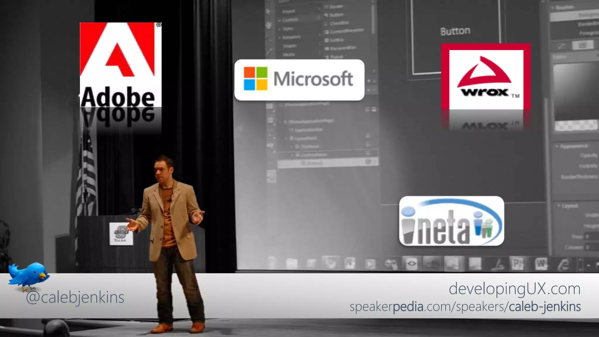 developingUX.com
speakerpedia.com/speakers/caleb-jenkins
@calebjenkins
 