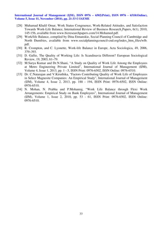 Development of an instrument to measure work life balance of it ...