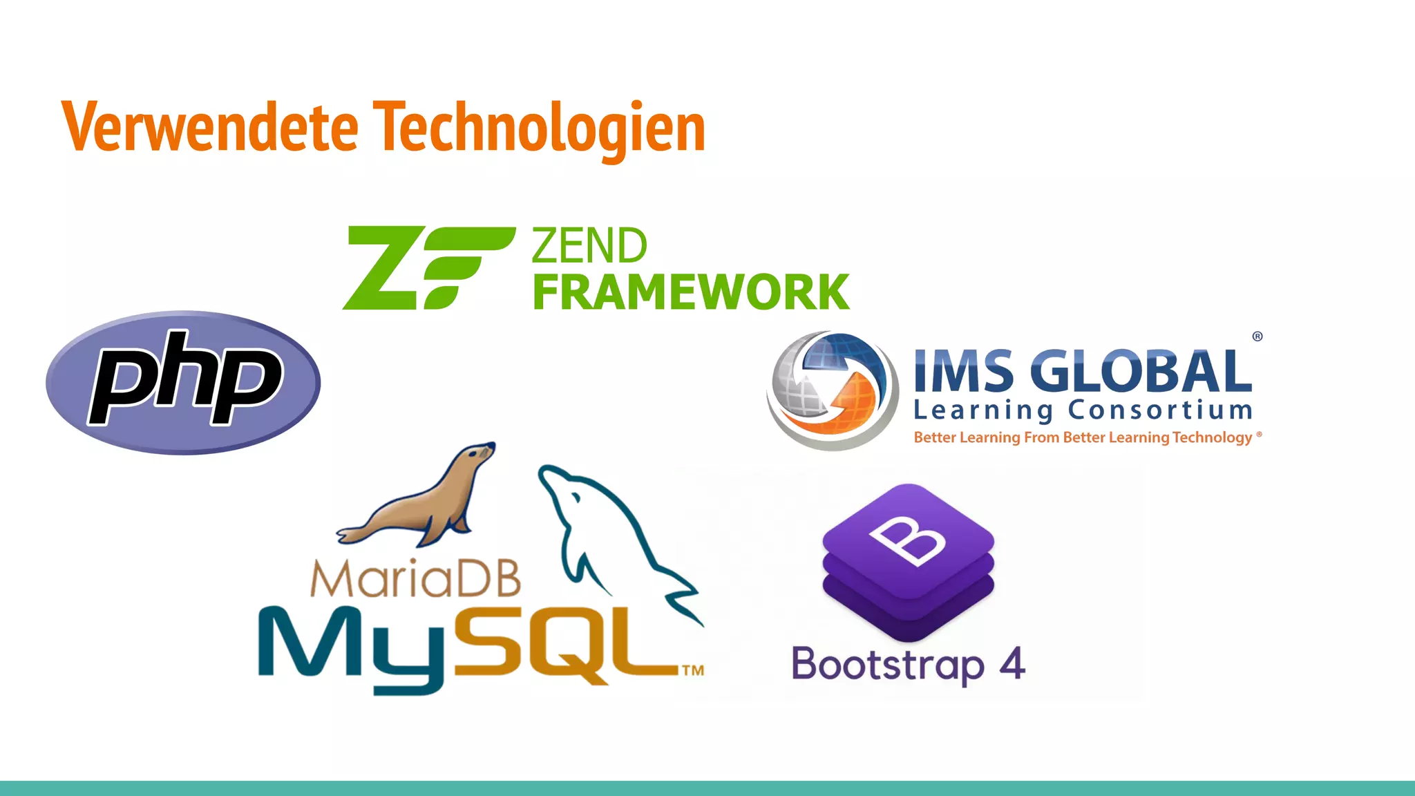 Verwendete Technologien
 